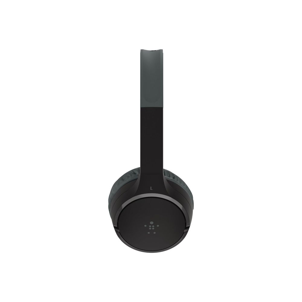 AUD004BTBK - Belkin SOUNDFORM Mini Wired On-Ear Headphone for Kids - Stereo - Mini-phone (3.5mm) - Wired - Over-the-head - Binaural - Circumaural - Black