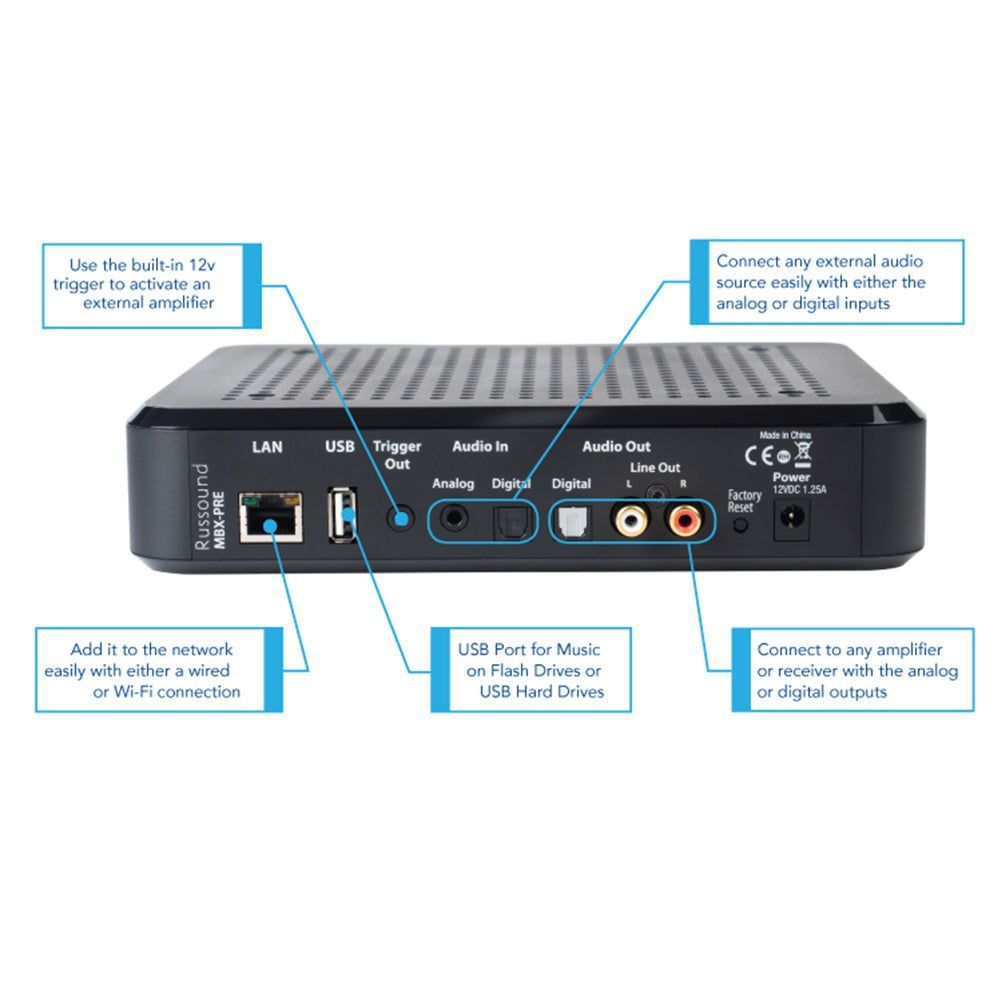 MBX-PRE - Wi-Fi Streaming Audio Player (MBX-PRE) – Russound