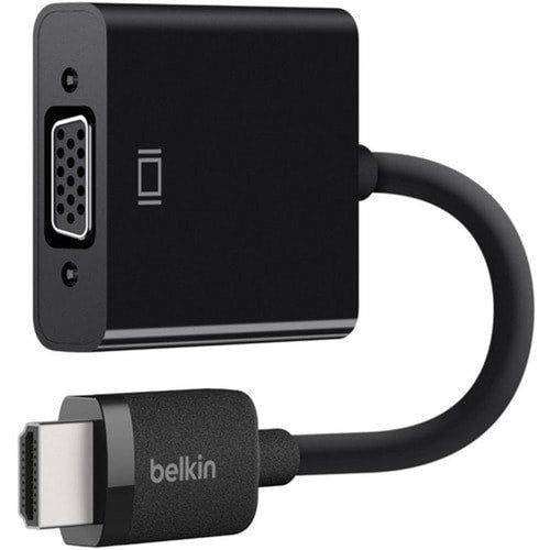 AV10170BT - Belkin HDMI TO VGA Adapter - HDMI/USB/VGA/mini-phone A/V Cable for Audio/Video Device, TV, Projector - First End: HDMI Digital Audio/Video - Second End: 15-pin HD-15, Mini-phone Stereo Audio, Micro USB