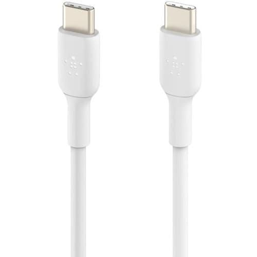 CAB003BT1MWH - Belkin USB-C Data Transfer Cable - 1 m USB-C Data Transfer Cable - First End: USB 2.0 Type C - Second End: USB 2.0 Type C - White