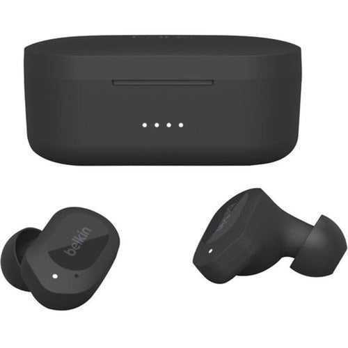 AUC005BTBK - Belkin SOUNDFORM Play True Wire Earbuds - Stereo - USB Type C - True Wire - Bluetooth - Earbud - Binaural - In-ear - Noise Canceling - Midnight