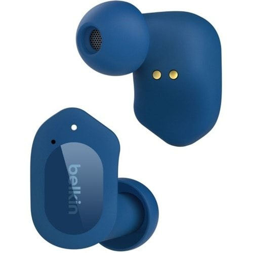 AUC005BTBL - Belkin SOUNDFORM Play True Wire Earbuds - Stereo - USB Type C - True Wire - Bluetooth - Earbud - Binaural - In-ear - Noise Canceling - Blue