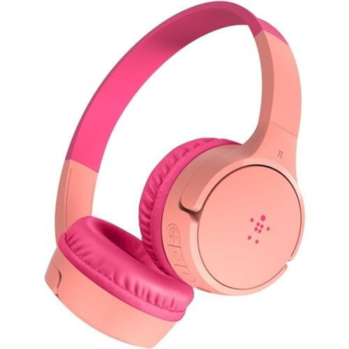 AUD002BTPK - Belkin Wire On-Ear Headphones for Kids AUD002btPK - Mini-phone (3.5mm) - Wired/Wire - Bluetooth - 1000 cm - On-ear - 121.9 cm Cable - Pink