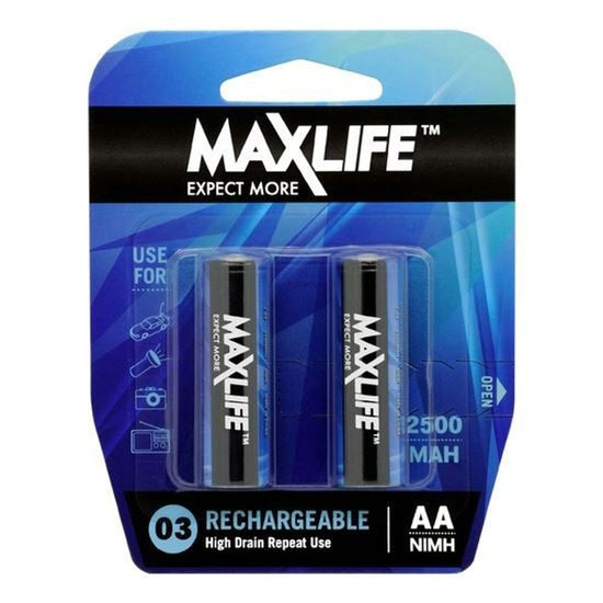 MAXLIFE_AA_Rechargeable_Battery_NIMH_2500mAh_2Pk