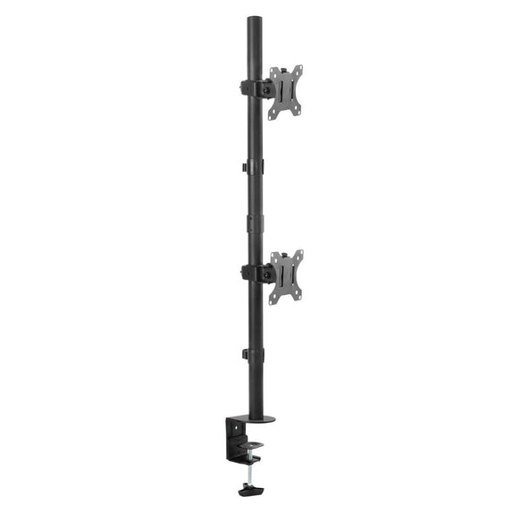 BRATECK 13"-32" Dual Vertical Articulating Monitor Stand. Max Load 8kgs per Monitor. Rotate, Tilt & Swivel.