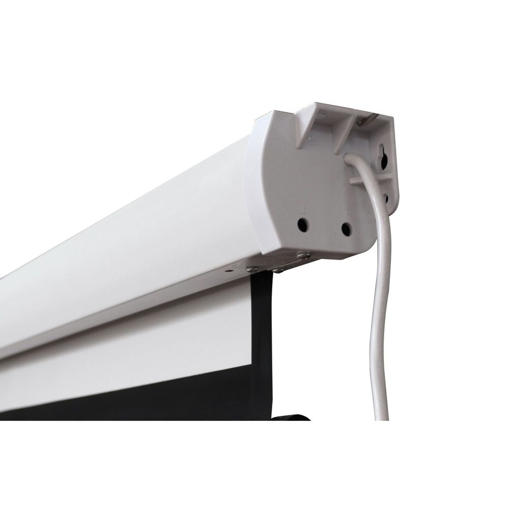 BRATECK 135'' Electric Projector Screen with Remote, Fiberglass Matte White Fabric. 16:9 aspect Ratio