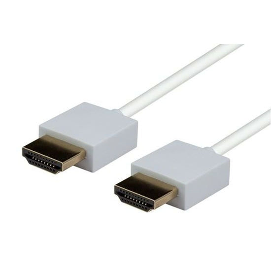 DYNAMIX_3M_HDMI_WHITE_Nano_High_Speed_With_Ethernet_Cable._Designed_for_UHD_Display_up_to_4K2K@60Hz._Slimline_Robust_Cable._Supports_CEC_2.0,_3D,_&_ARC._Supports_Up_to_32_Audio_Channels. 793
