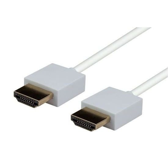 DYNAMIX_1.5M_HDMI_WHITE_Nano_High_Speed_With_Ethernet_Cable._Designed_for_UHD_Display_up_to_4K2K@60Hz._Slimline_Robust_Cable._Supports_CEC_2.0,_3D,_&_ARC._Supports_Up_to_32_Audio_Channels. 787