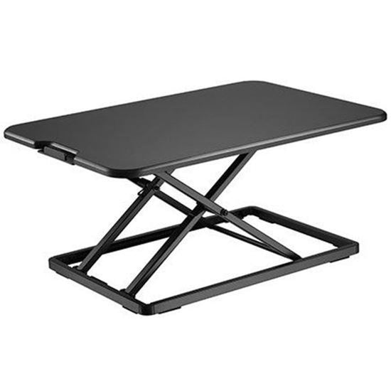 BRATECK_Ultra-Slim_Desktop_Sit-Stand_Workstation._Height_adjustable_45-405mm,_Work_Surface_Size_670x470mm_(LxW)._Work_Surface_Weight_Cap._8Kgs.