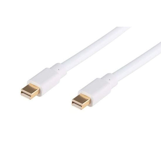 DYNAMIX_1M_Mini_DisplayPort_Male_to_Mini_DisplayPort_Male_Cable._Max_Res:_4K@60Hz._Colour_White. 950