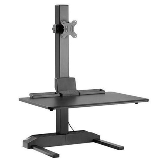 BRATECK_Electric_Sit-Stand_Desk_Converter_with_Single_Monitor_Mount._Strong_Motor,_Easy_to_Use_Press_Controller,_360_Degree_Rotation,_Free-tilting&_Swivelling_Sept_ON_SALE_-_Up_to_62%_OFF