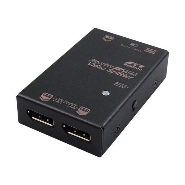 REXTRON_1-2_UHD_Display_Port_Splitter._Supports_4K_UHD@60Hz_(384Ox2160),QHD_(2560x1440)_&_FHD_(1920x1080)._Output_Port_Supprts_DP++._Auto_EDID_Configuration._HDCP_1.4_and_DP_1.3_Compliant 2055