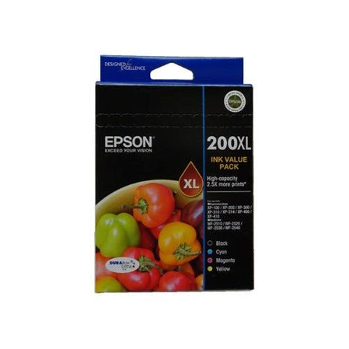 epson 200xl high yield ink cartridge 4 ink value pack tech supply shed