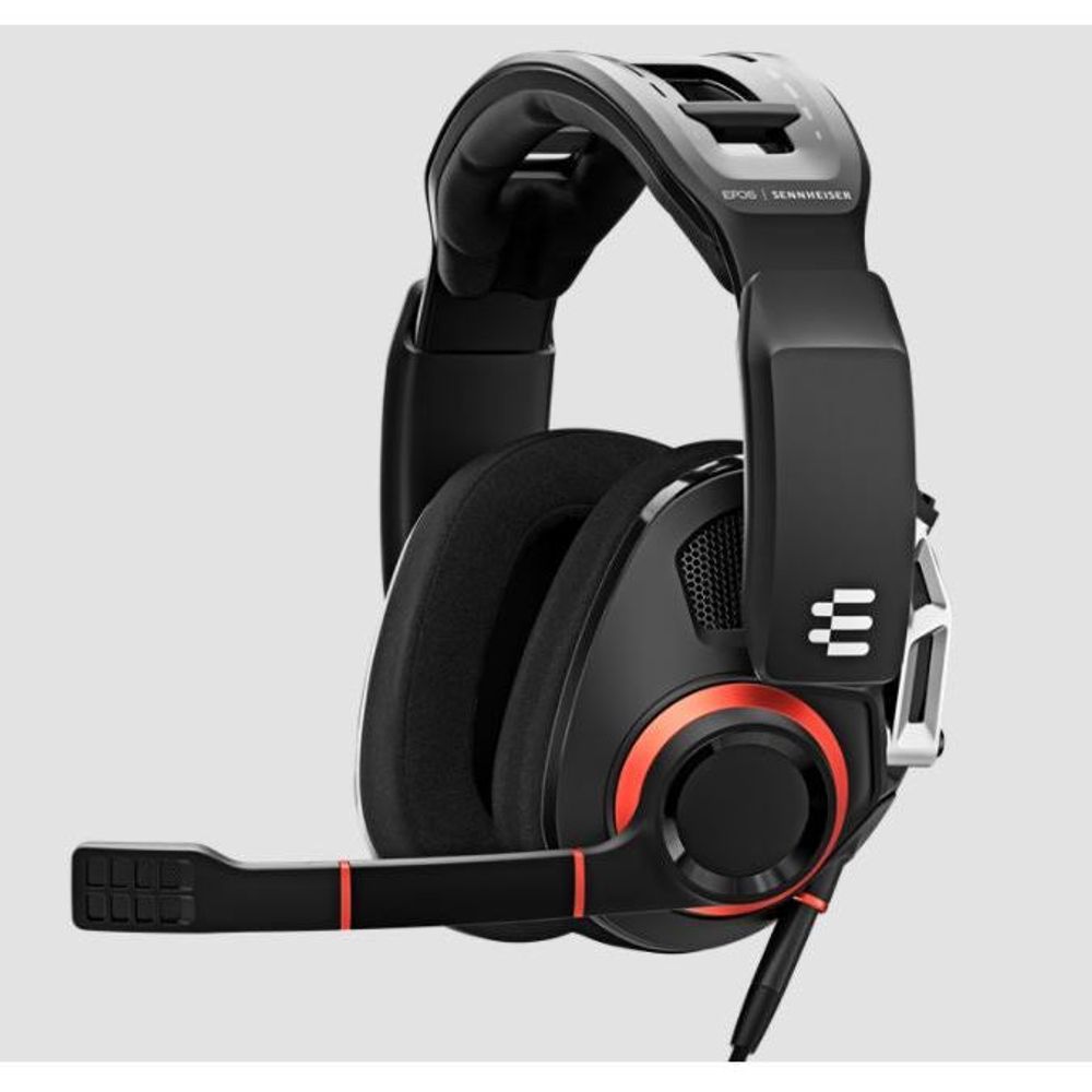 EPOS GSP 500 Open Acoustic Multi-Platform Stereo Wired Gaming Headset - Black / Red