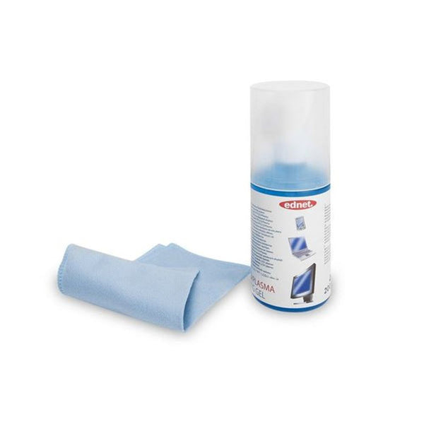 ednet screen cleaner + microfibre cloth 200ml tech supply shed
