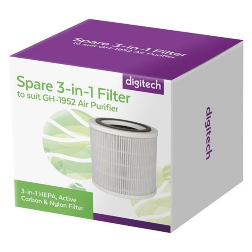 gh1953 spare 3-in-1 filter to suit gh-1952 air purifier tech supply shed