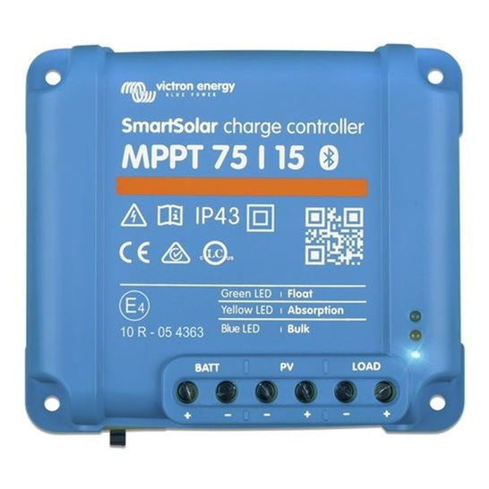SCC075015060R - Victron SmartSolar Charge Controllers MPPT 75/15 - 12/24V 15A with load output and Bluetooth