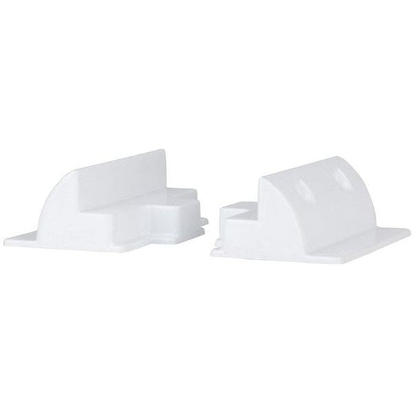 HS8862 - White ABS Solar Panel Side Mounting Brackets - Pair