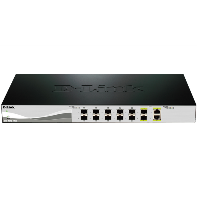 D-Link DXS-1210-12SC 12-Port 10 Gigabit Smart Managed Switch with 12 Sfp+ Ports And 2 10gbase-T (Combo) Ports
