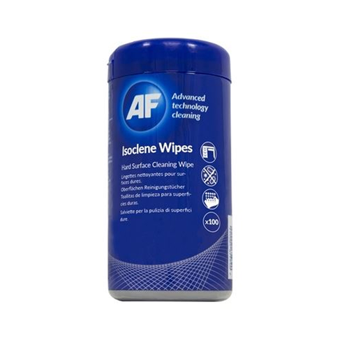 AF Isoclene Anti-Bacterial Office Wipes Tub of 100