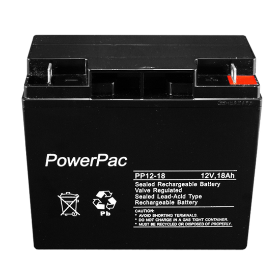 Powerpac_sealed_lead_acid_battery_12V_18A_dimensions_L180_x_W77_x_H165mm