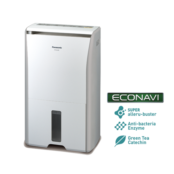 Panasonic F-YCL27N Dehumidifier White Up to 27 Litres per day, 5.0L Tank, Antibacterial Filter, Laundry Mode