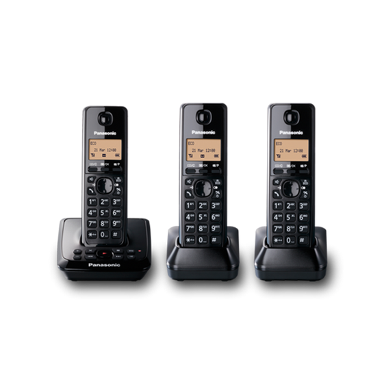 Panasonic KX-TG2723NZB  Cordless Telephone Triple Pack - DECT 6.0 - 1.8 GHz