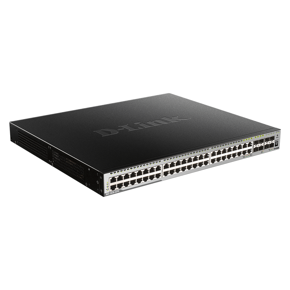 D-Link DGS-3630-52PC 52-Port Layer 3 Stackable Managed Gigabit PoE Switch