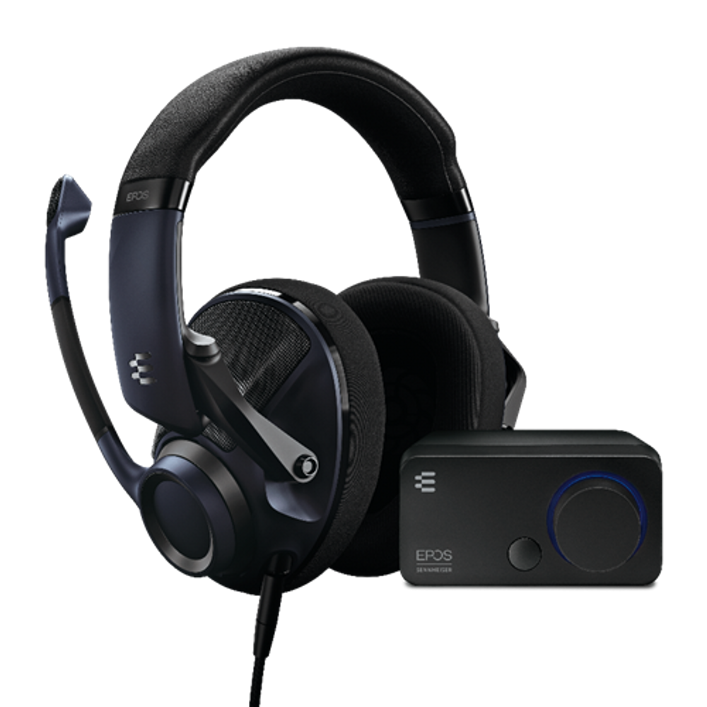EPOS H6PRO Sebring Black & GSX 300 Black Audio Bundle (Open)