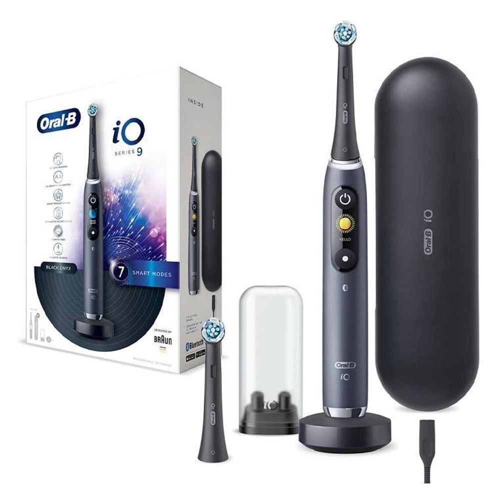 Oral-B iO Series 9 Electric Toothbrush in Black Onyx - Electric toothbrushes at Tech Supply Shed NZ