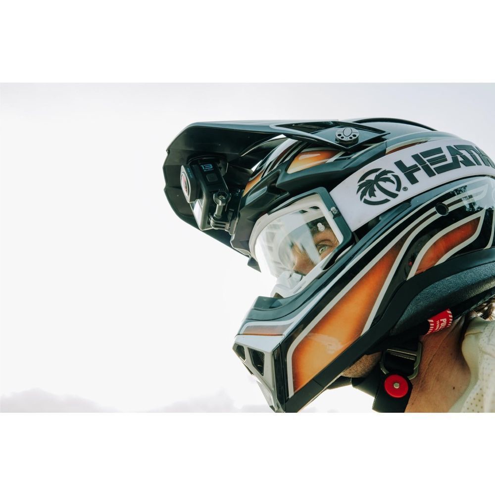 Action camera mounted on a helmet capturing New Zealand outdoor adventure - Action Cameras at Tech Supply Shed NZ