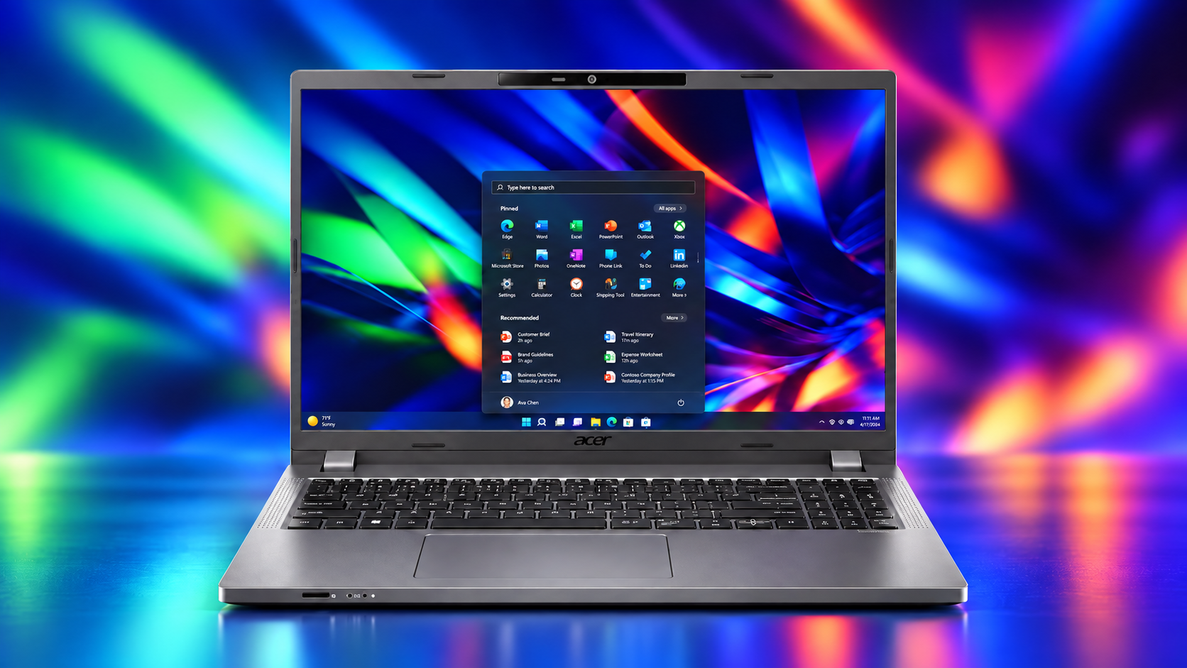 Acer TravelMate business laptop with open display - Business Laptops at Tech Supply Shed NZ