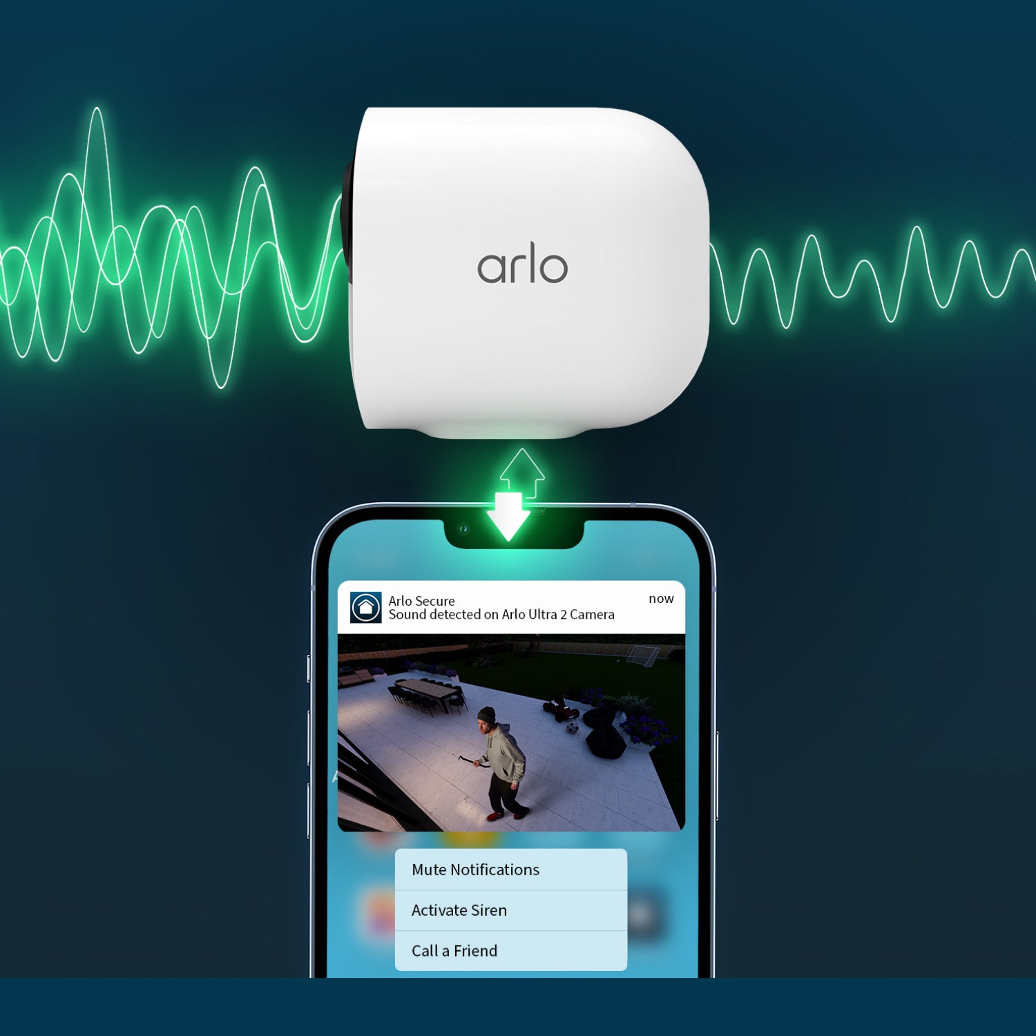 Arlo Ultra 2 Spotlight Wire Security Cameras - Smart Hub, Camera, and App