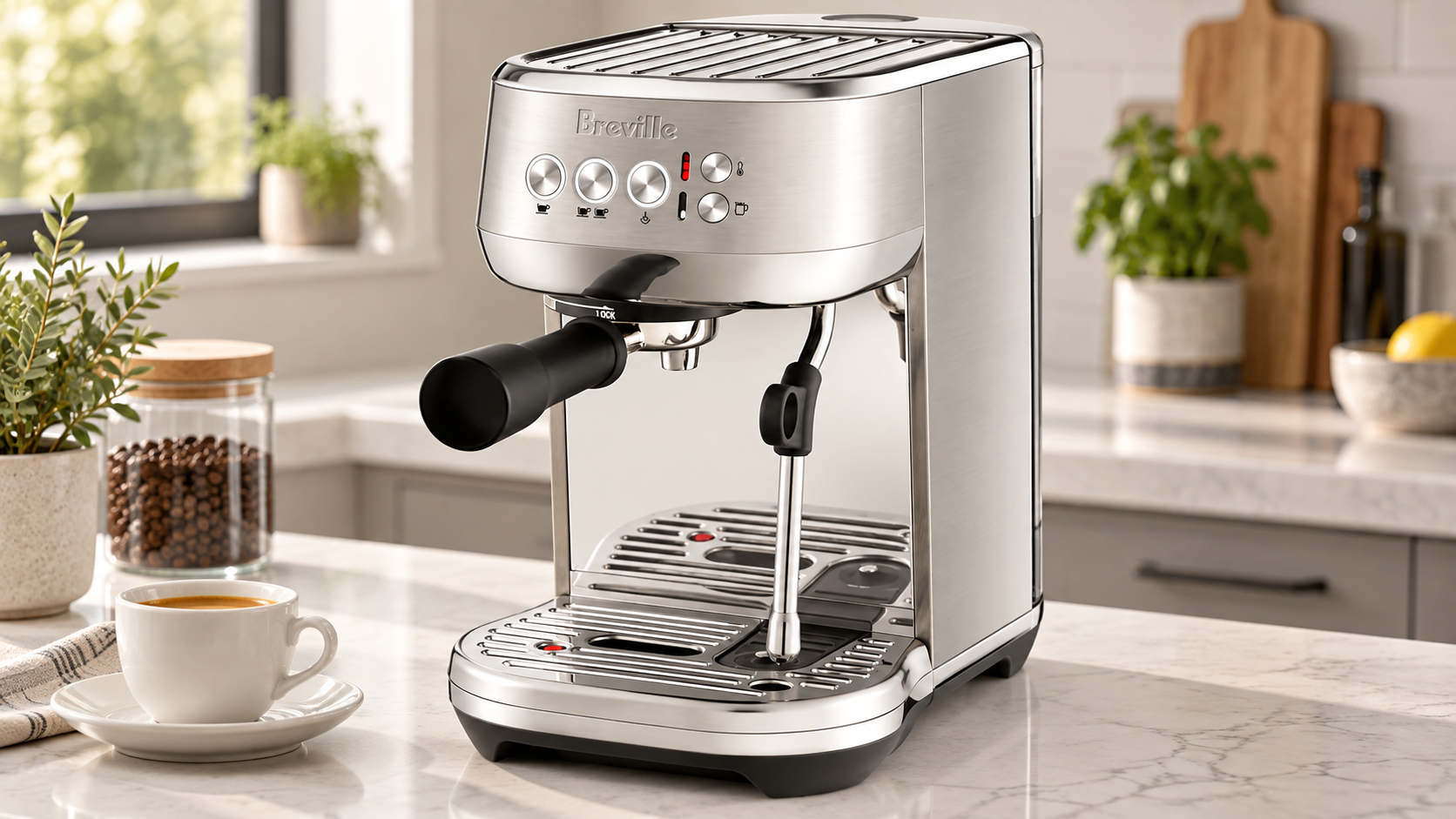 Breville Bambino Plus manual espresso machine - Manual Coffee Machines at Tech Supply Shed NZ