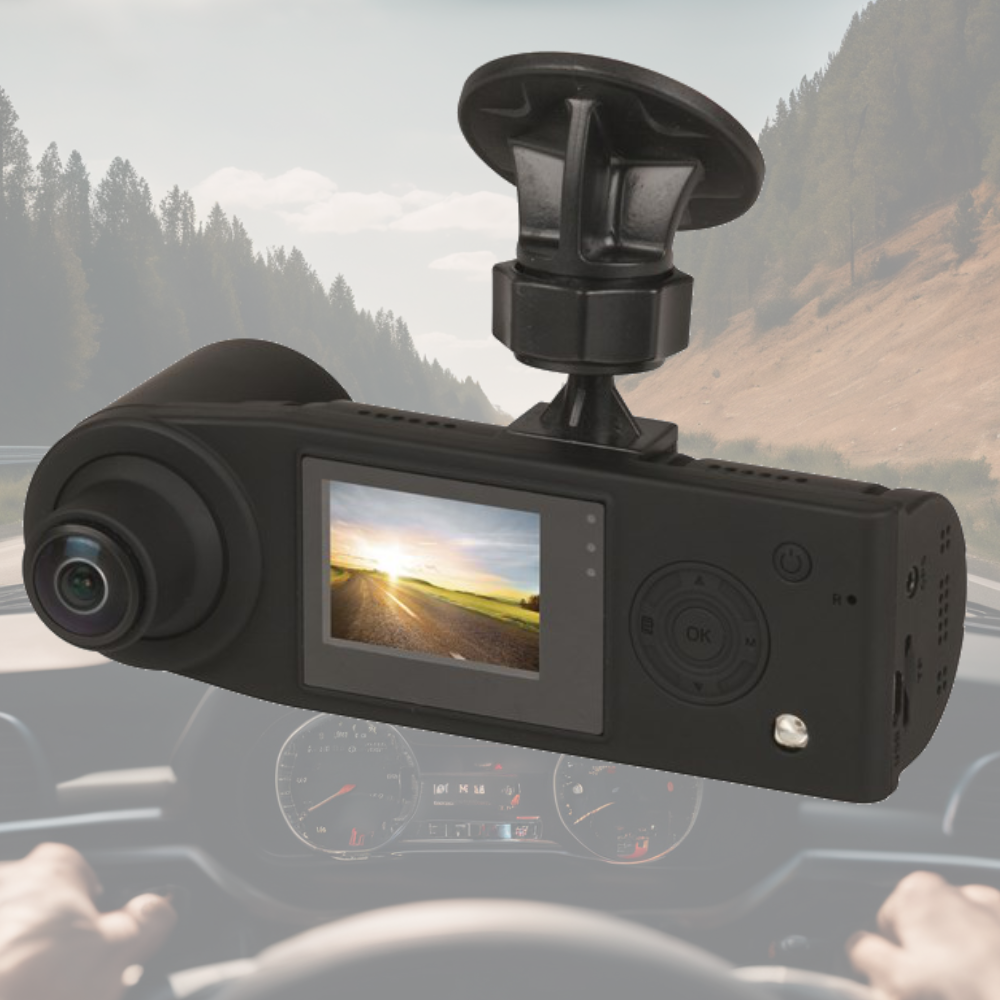 QV3866 - 360 Deg Dual 1080p Dash Camera with 1.5 Inch LCD Screen