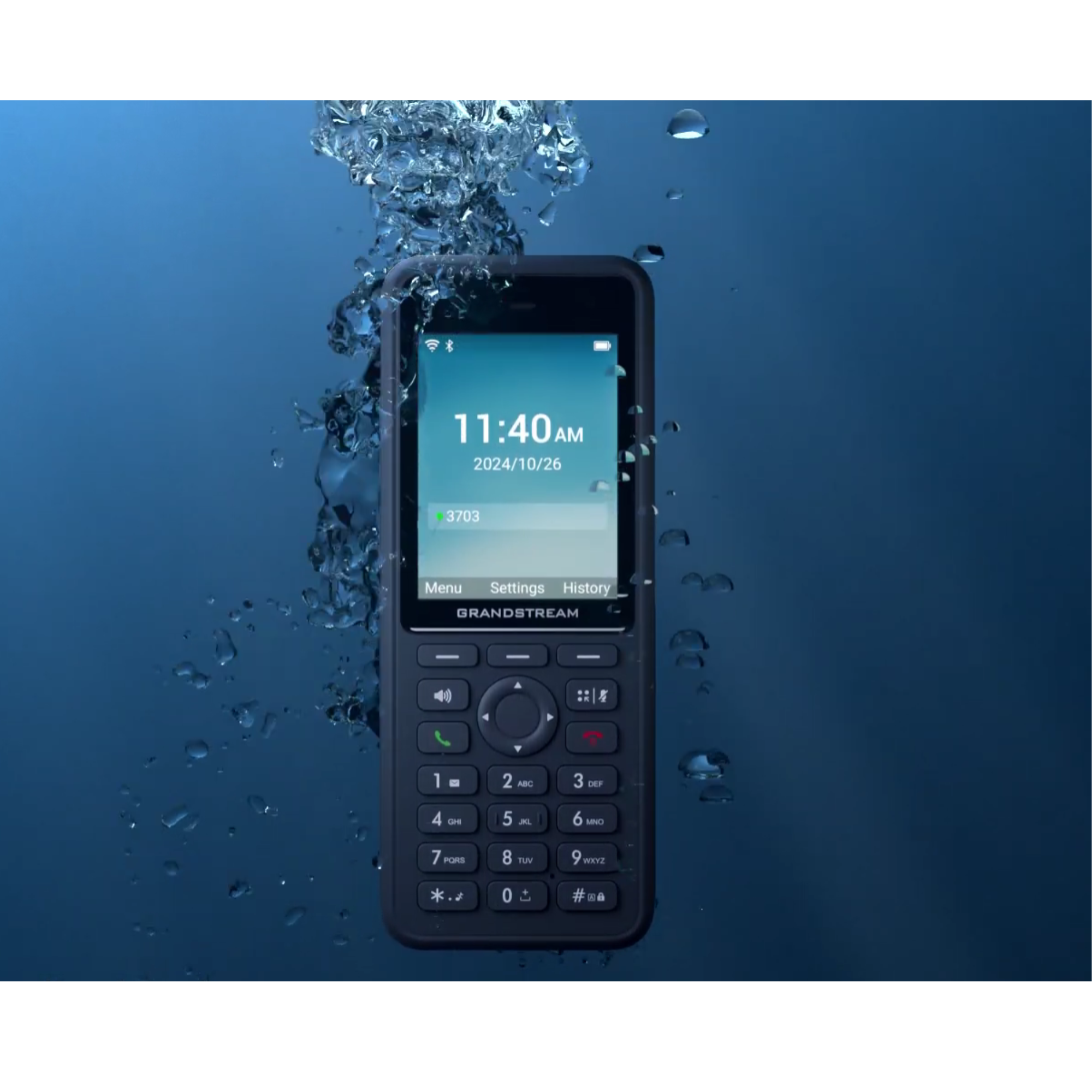 Grandstream WP836 Ruggedized IP67 WiFi IP Phone: Enterprise-Grade Communication for Demanding Environments