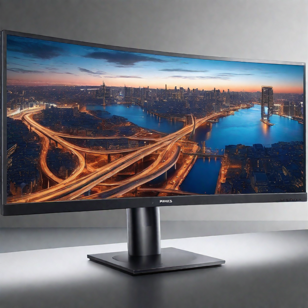Discover the Philips 346B1C/75 34" Ultrawide LCD Curved USB-C Docking Monitor