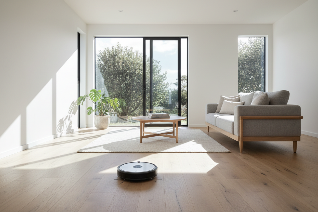 Roborock robot vacuum and mop combo on hard floor - Robot Vacuums at Tech Supply Shed NZ