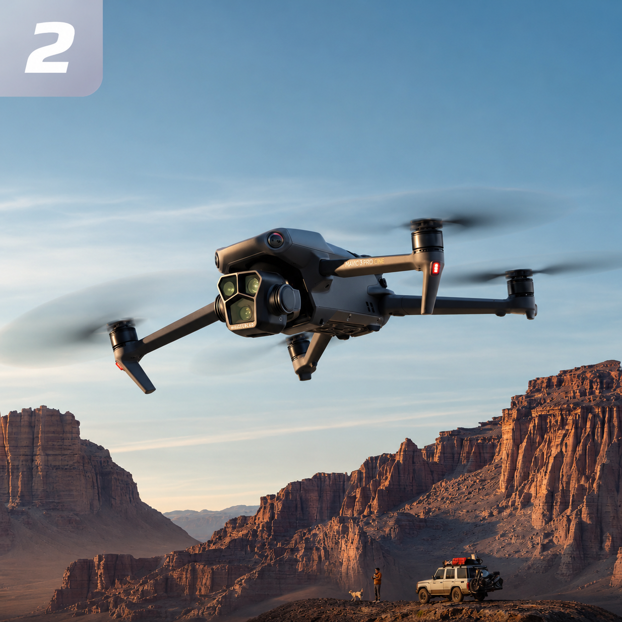 DJI drone in flight over New Zealand landscape - Drones at Tech Supply Shed NZ