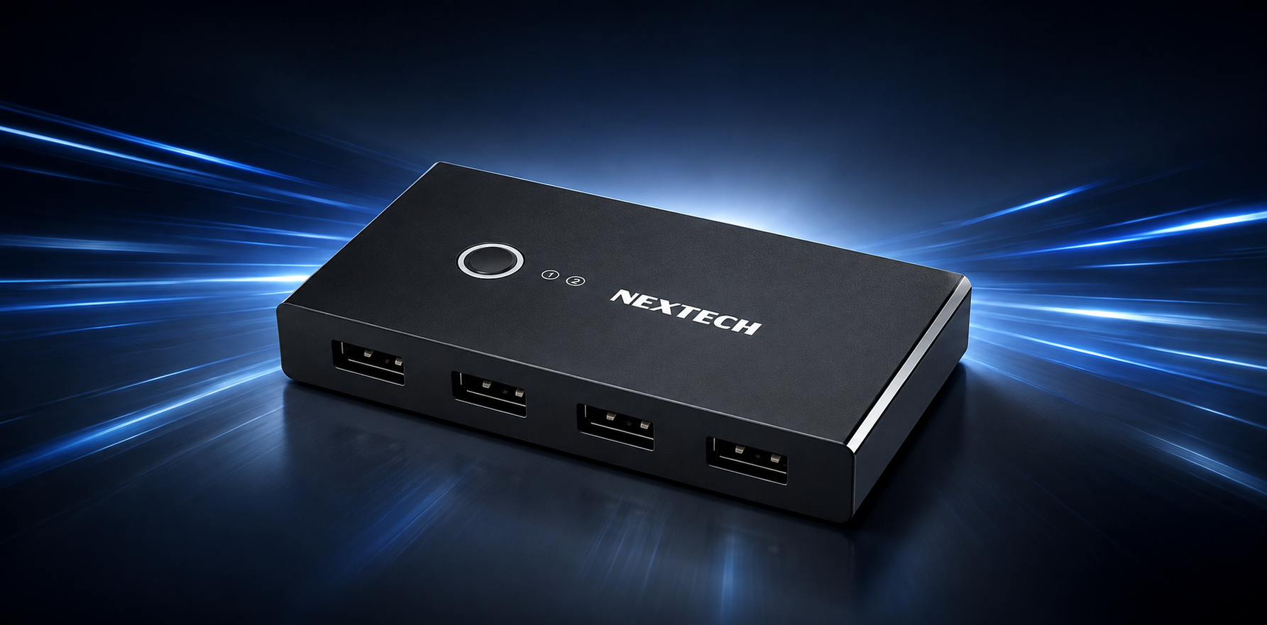 Desktop KVM switch with multiple cables - KVM Switches at Tech Supply Shed NZ