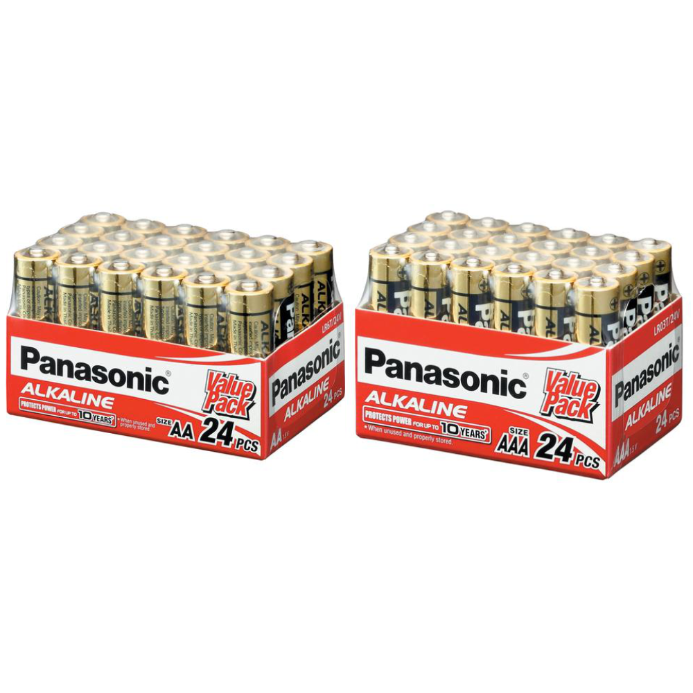 Panasonic 24pcs Battery Pack AAA and AA