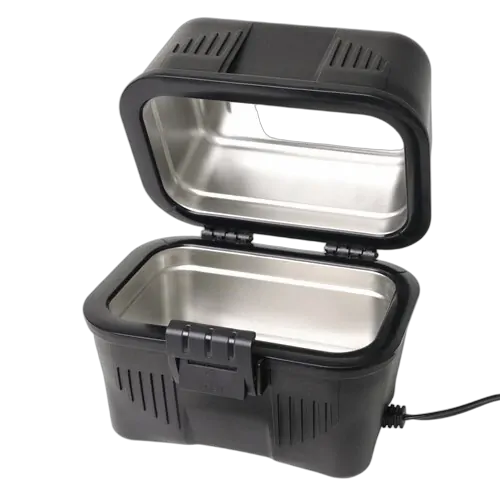 Rovin 12V portable camping stove with open lid - Camping Stoves & Kettles at Tech Supply Shed NZ