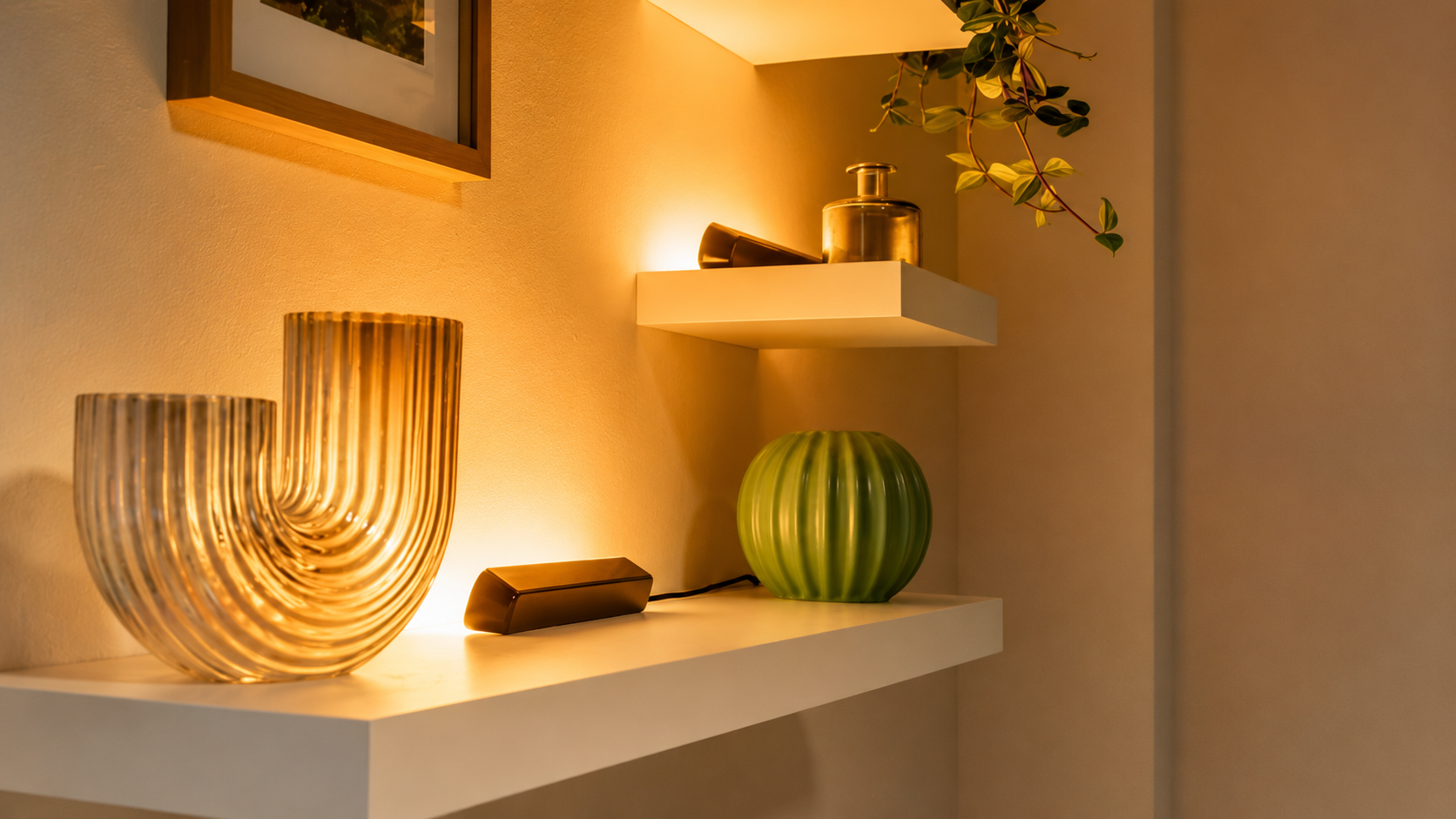 Smart lighting bulbs, strips and smart switches displayed together - Smart Lighting at Tech Supply Shed NZ