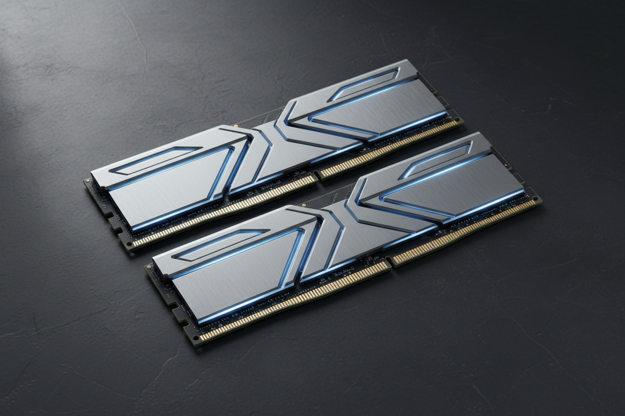 DDR5 RAM memory sticks with gold contacts and heat spreader fins - RAM & Memory at Tech Supply Shed NZ