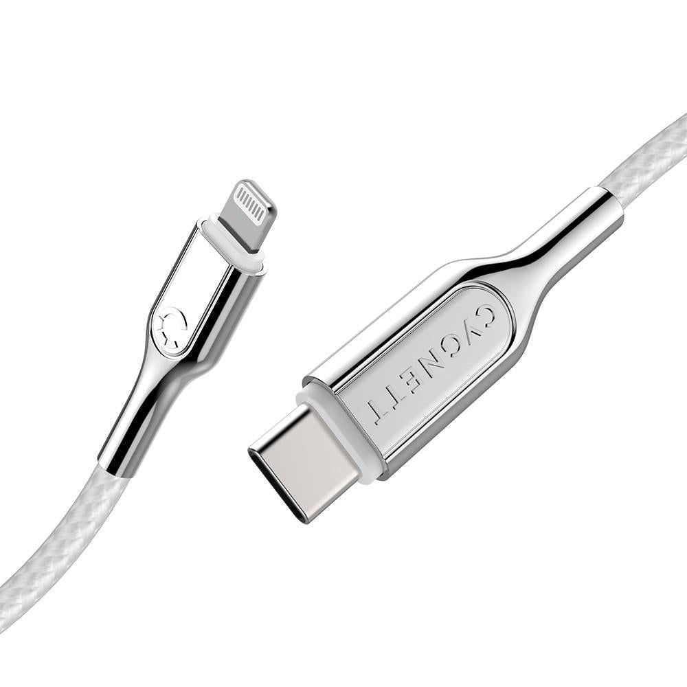 CY2802PCCCL - Cygnett Armoured Lightning to USB-C Cable 2M - White | Tech Supply Shed