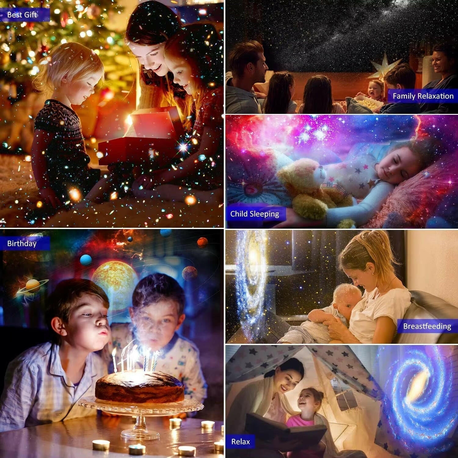 12-in-1 Starry Night Projector