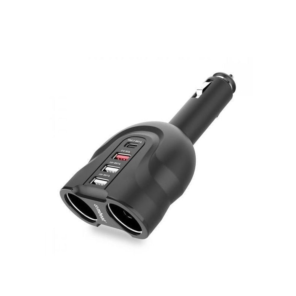 MB-CHGR-C38 - mbeat Gorilla Power 4 Port USB-C & QC 3.0 Car Charger with Cigar Lighter Splitter