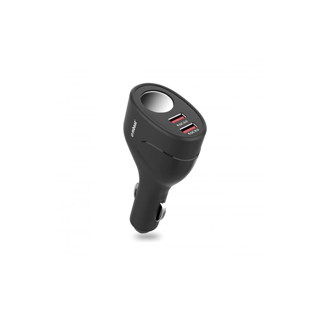 MB-CHGR-C18 - mbeat Gorilla Power Dual Port QC 3.0 Car Charger With Cigar Lighter Socket