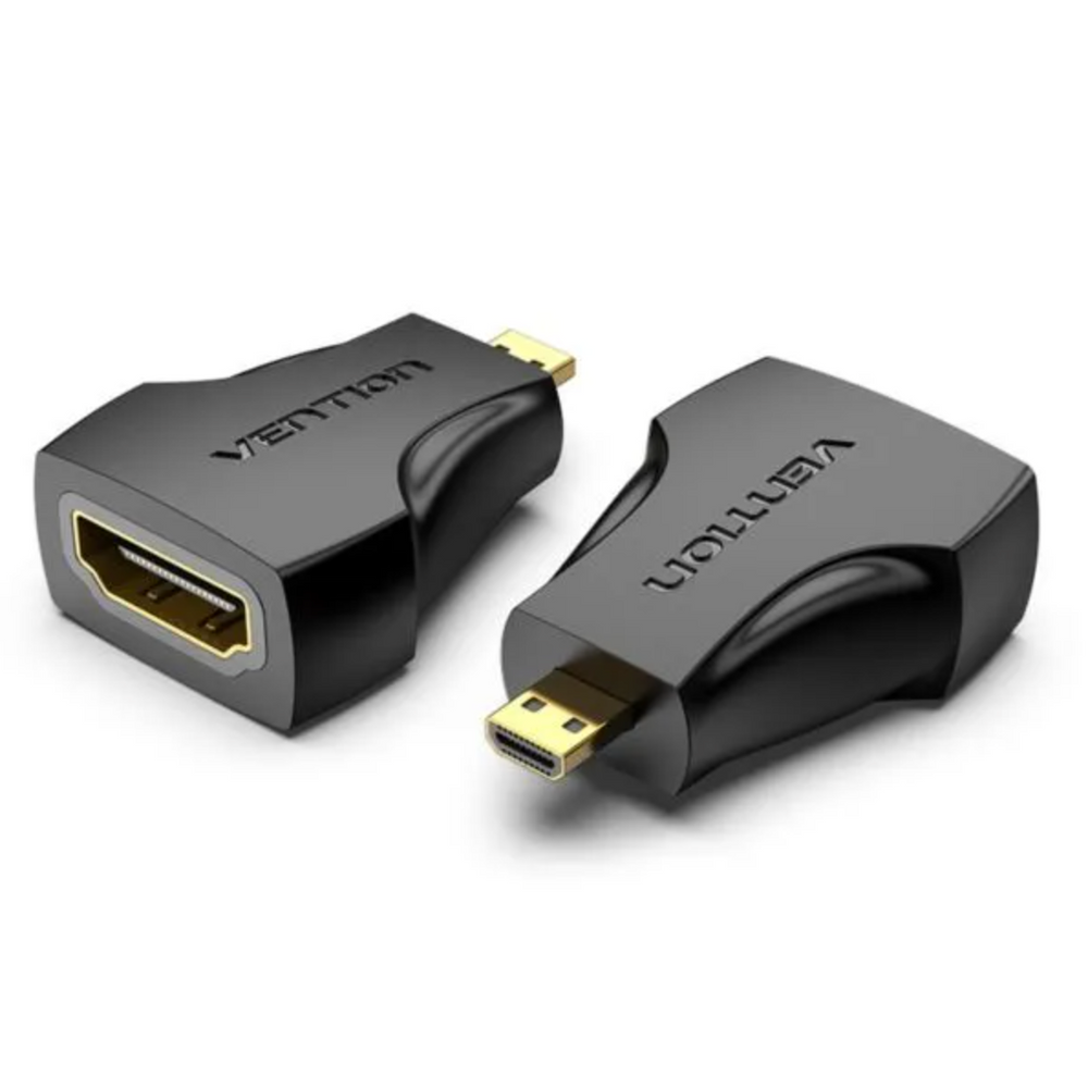 VEN-AITB0 - Vention Micro HDMI Male to HDMI Female Adapter Black
