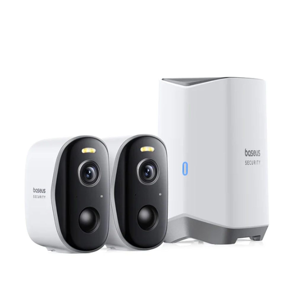 Baseus Security N1 Series Outdoor Camera Kit Moon White Default Title
